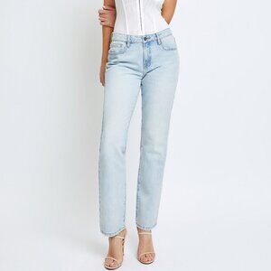 NWT Hidden Jeans Tracey High Rise Clean Classic Relaxed Straight Leg Jean